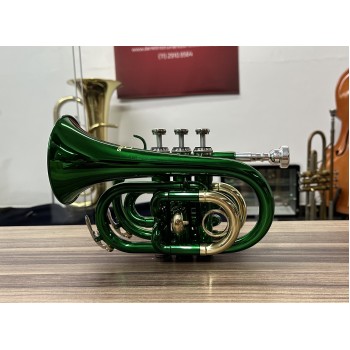 Trompete Pocket Dasons Verde e Laqueado